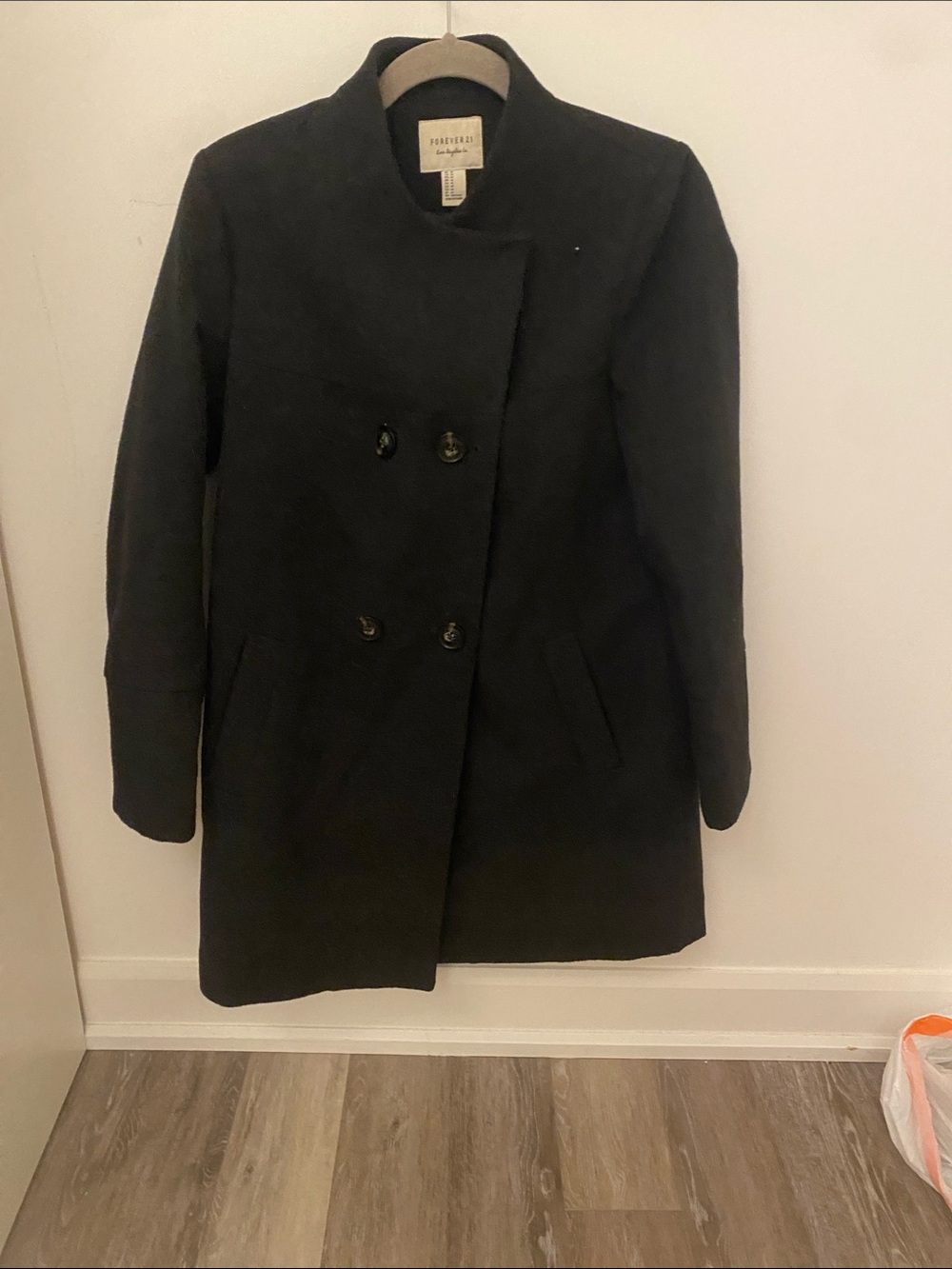 Forever 21 black stylish fall coat